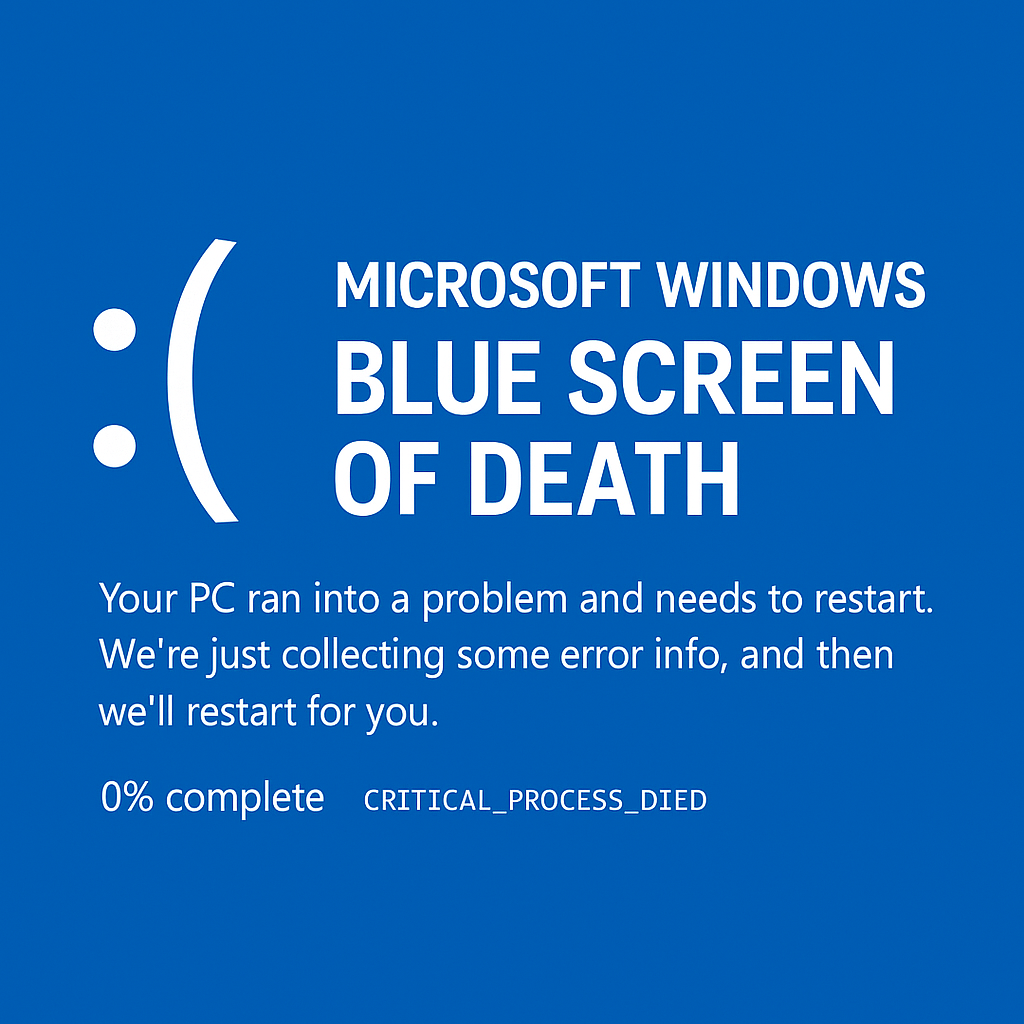 Microsoft Windows Blue Screen of Death
