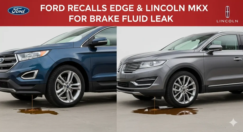 Ford Recalls Edge & Lincoln MKX for Brake Fluid Leak