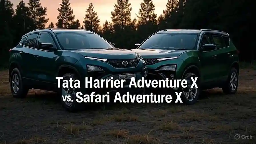 Tata Harrier Adventure X vs. Safari Adventure X