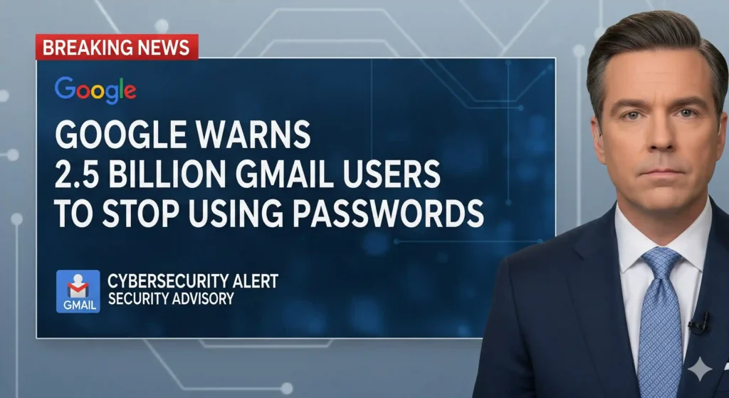 Google Warns 2.5 Billion Gmail Users to Stop Using Passwords