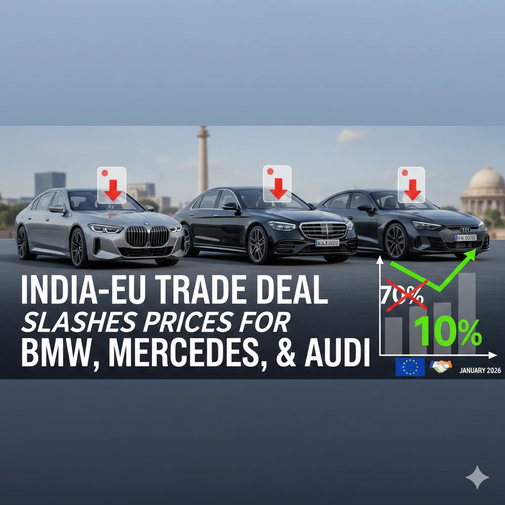 India-EU Trade Deal to Slash Prices for BMW, Mercedes, and Audi
