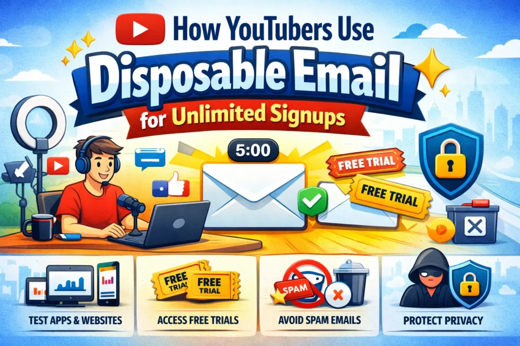How YouTubers Use , Disposable Email  for Unlimited Signups